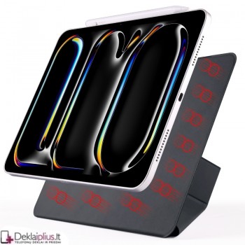 Smart Folio dirbtinės odos atverčiamas dėklas - juodas (Apple Ipad Pro 13 (2024-2025) Smart Folio dirbtinės odos atverčiamas dėklas - juodas (Apple Ipad Pro 13 (2024-2025)